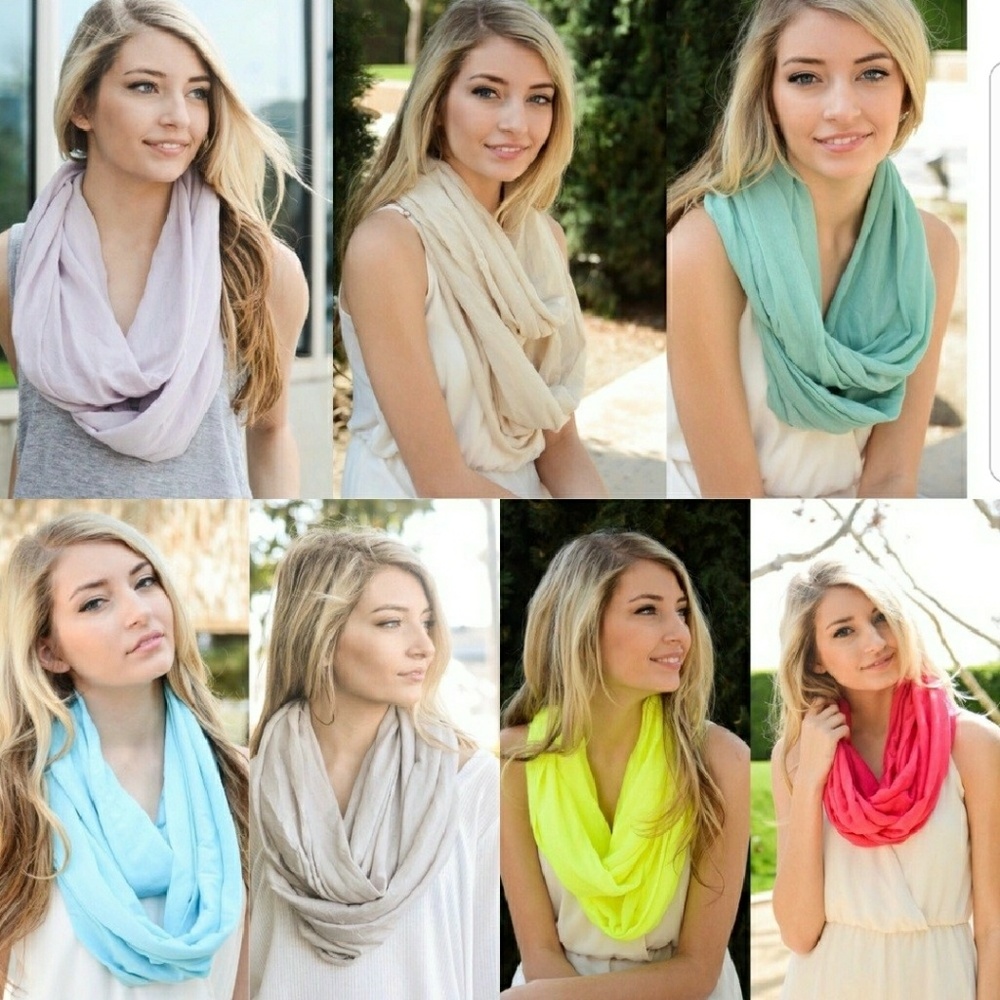 Lavender infinity scarf